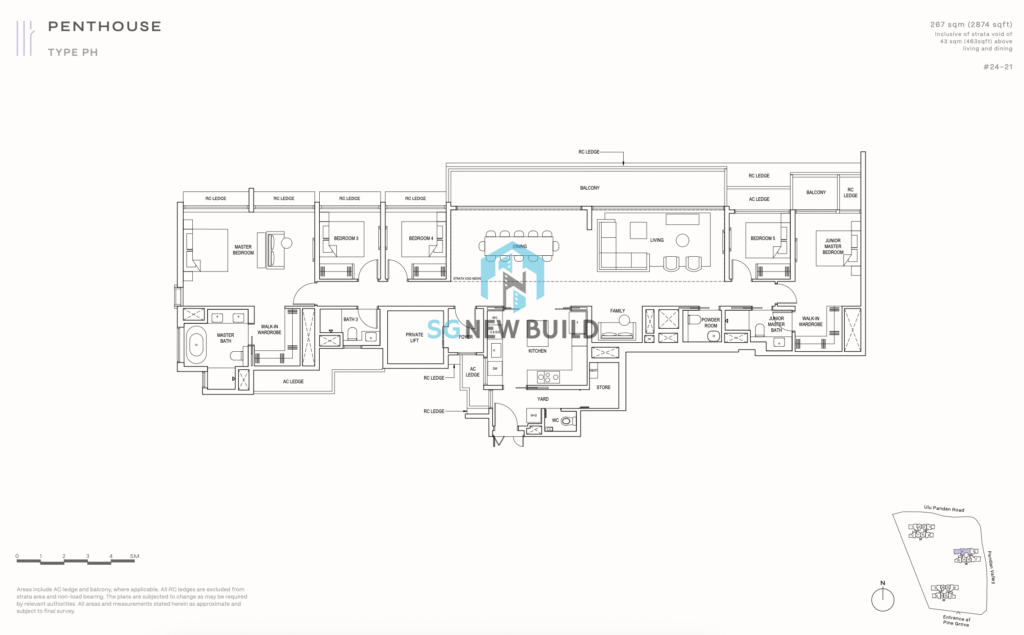 Pinetree Hill Floor Plan Penthouse