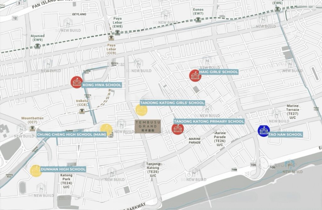 Tembusu Grand Location and Nearby School